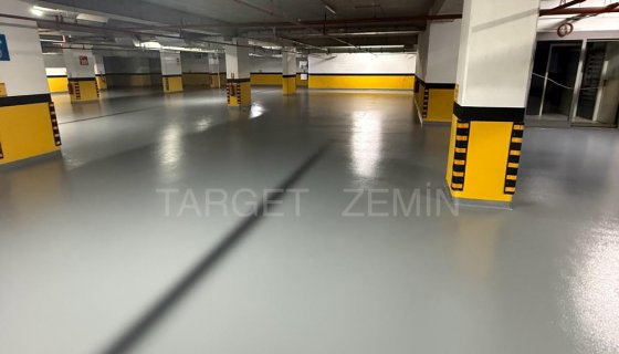 Göktürk / Eyüpsultan Kapalı Otopark Epoksi Zemin Kaplama Projesi