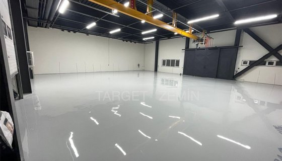 Manisa Fabrika Oto Bakım & Mekanik Alanı Epoksi Zemin Kaplama Projesi