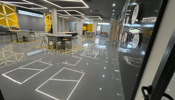 Burdur Milli Teknoloji Atölyesi Epoksi Zemin Kaplama Projesi